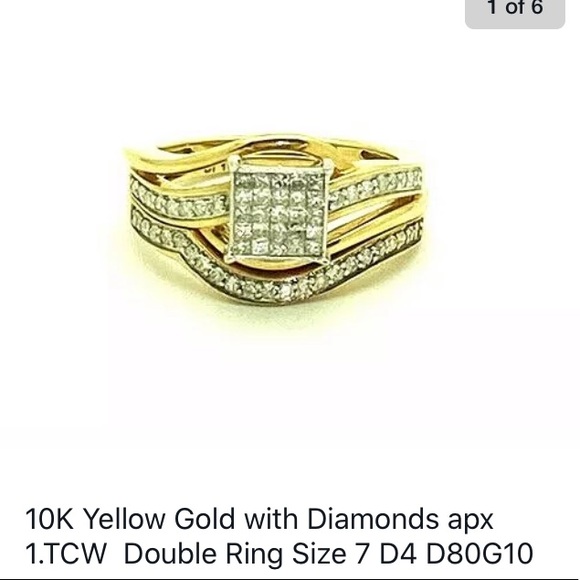 2 piece diamond engagement set - Picture 1 of 6